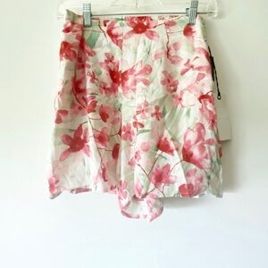 𝅺leith Floral Highwaist Shorts floral Pattern Small